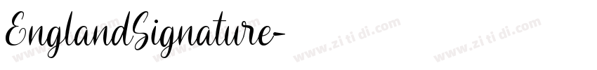 EnglandSignature字体转换
