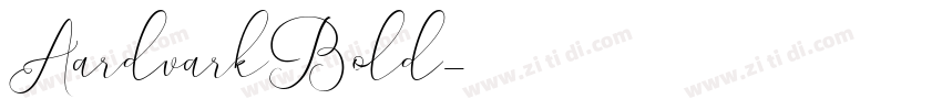 AardvarkBold字体转换