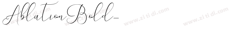 AblationBold字体转换