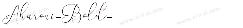 Aharoni-Bold字体转换