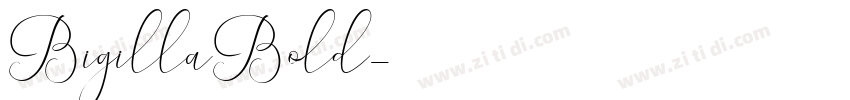 BigillaBold字体转换