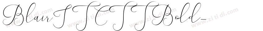 BlairITCTTBold字体转换