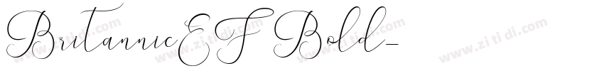 BritannicEFBold字体转换