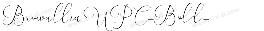 BrowalliaUPC-Bold字体转换