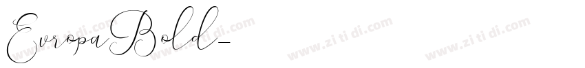 EvropaBold字体转换