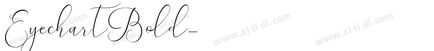 EyechartBold字体转换