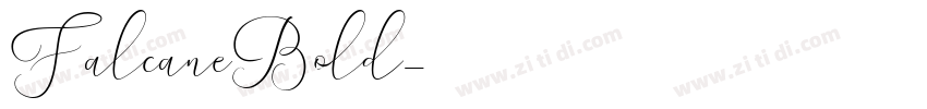 FalcaneBold字体转换