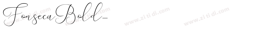 FonsecaBold字体转换