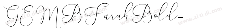 GEMBFarahBold字体转换