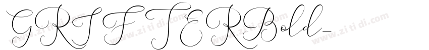 GRIFTERBold字体转换