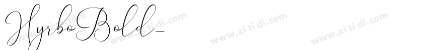 HyrboBold字体转换