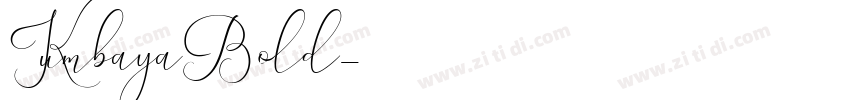 KumbayaBold字体转换