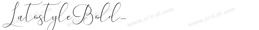 LatostyleBold字体转换