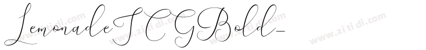 LemonadeICGBold字体转换