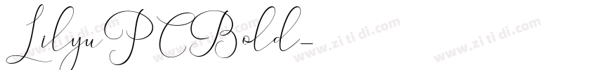 LilyuPCBold字体转换