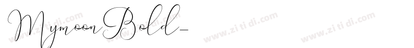 MymoonBold字体转换