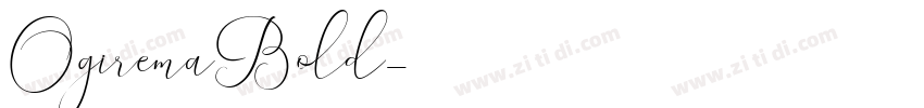 OgiremaBold字体转换