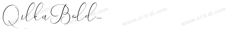 QilkaBold字体转换