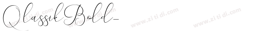 QlassikBold字体转换