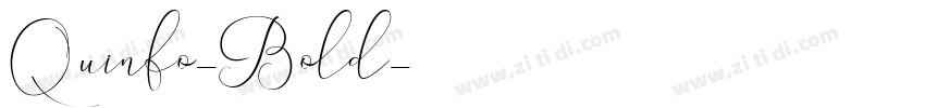 Quinfo-Bold字体转换