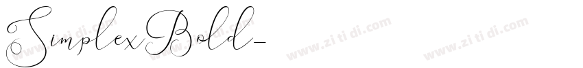 SimplexBold字体转换