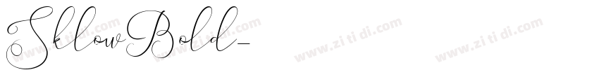 SklowBold字体转换