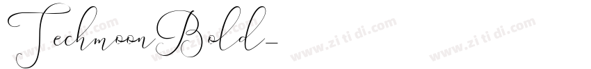 TechmoonBold字体转换