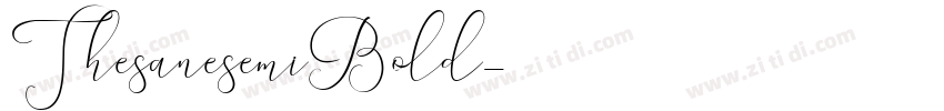 ThesanesemiBold字体转换