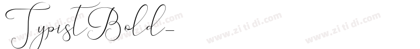 TypistBold字体转换