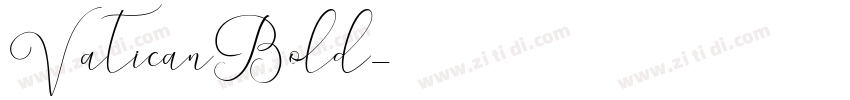 VaticanBold字体转换