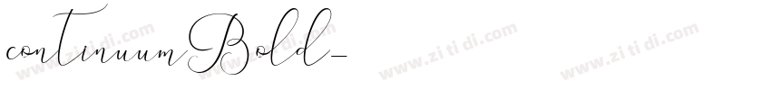 continuumBold字体转换