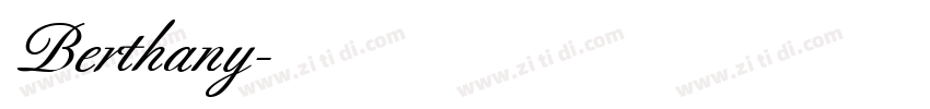 Berthany字体转换