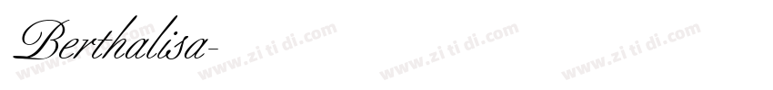 Berthalisa字体转换