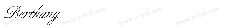 Berthany字体转换