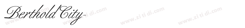 BertholdCity字体转换