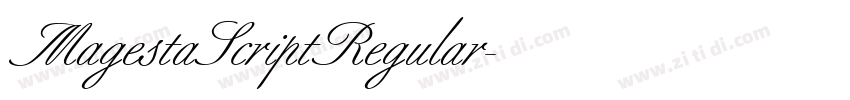 MagestaScriptRegular字体转换