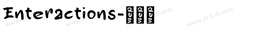 Enteractions字体转换