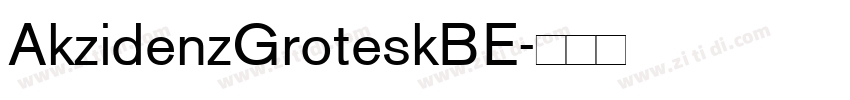 AkzidenzGroteskBE字体转换