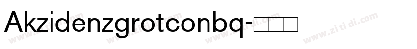 Akzidenzgrotconbq字体转换