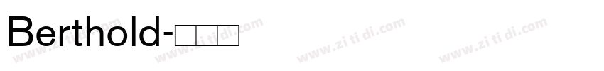 Berthold字体转换