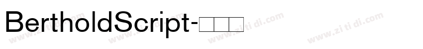 BertholdScript字体转换