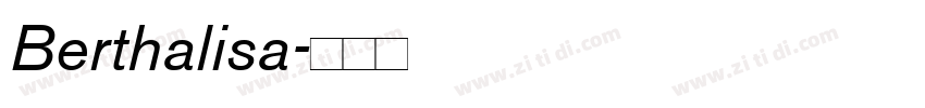 Berthalisa字体转换