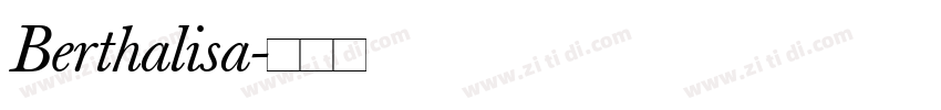 Berthalisa字体转换