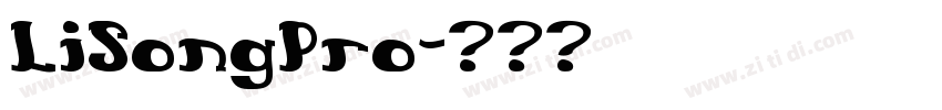LiSongPro字体转换