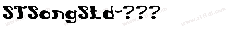 STSongStd字体转换