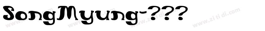 SongMyung字体转换