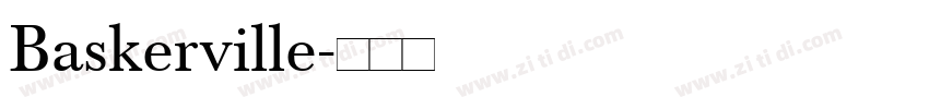 Baskerville字体转换