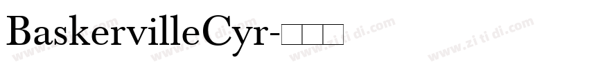 BaskervilleCyr字体转换