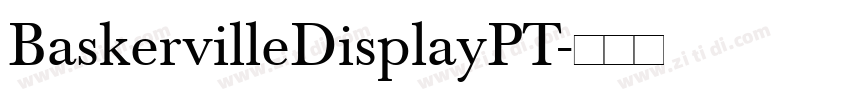 BaskervilleDisplayPT字体转换