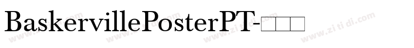 BaskervillePosterPT字体转换